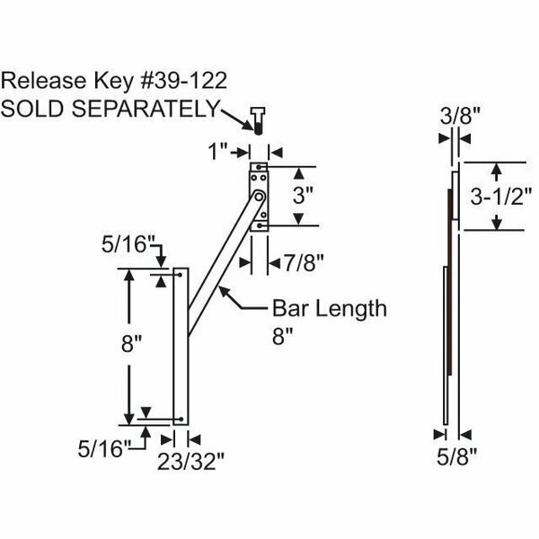 Limit Device with Key Release